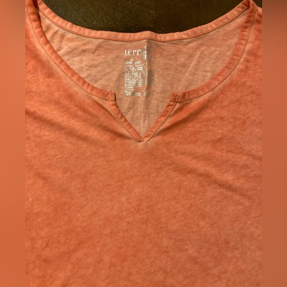 NWOT Ladies Size 4X Terra & Sky Peach Short Sleeve Top - Picture 5 of 8
